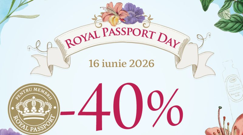 Pe 16 iunie ai 40% discount la SABON, de Royal Passport Day! Pe 16 iunie ai 40% discount la SABON, de Royal Passport Day!